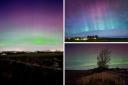 Scots have shared stunning images of the northern lights, visible in much of the country on Saturday