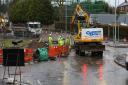 Works taking place at Canniesburn Toll roundabout