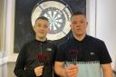 [Left to right] Arran Dee and Connor Morrison at the Goodyear Social Club in Drumchapel