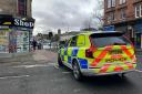 Police officers on Duke Street, Glasgow