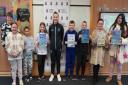 Rangers star delights pupils by visiting Govan school