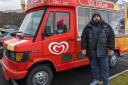 A Glasgow ice-cream man has started to flog groceries