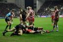 Jake Wardle scored Wigan’s third try (Jess Hornby/PA)