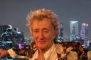 Sir Rod Stewart pictured celebrating Celtic's weekend win in style
