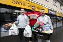 Supermarket sweep at Sam's Store in Port Glasgow