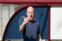 Steven Naismith issues instructions during Hearts' 3-0 win over Dundee
