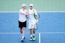 Jamie Murray and John Peers won through to the men's doubles quarter-finals after beating Marcin Matkowski of Poland and Nenad Zimonjic of Serbia. Picture: Matthew Stockman/Getty Images