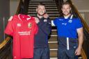 Scotland’s Finn Russell, left, and Allan Dell have joined the Lions’ squad