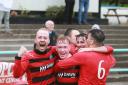 Rob Roy v Auchinleck 1 SA : ..Kirkintilloch Rob Roy v Auchinleck Talbot..Rob Roy's Lee Gallagher gets the winning goal and gives his team a 4-3 win over Auchinleck Talbot...Picture by Stewart Attwood.                ..All images Â© Stewart Attwood P