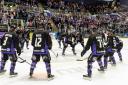 Braehead Clan defeat Manchester Storm 7-5 in their opening competitive game of the season, in the Challenge Cup on   ,2 September , Picture: Al Goold (www.algooldphoto.com)
