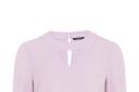 Lurex flutted pink top with neck detail, £24, Bon Marche