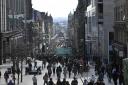 Photo Jamie Simpson.  .Shoppers flock to Glasgow city centre and Buchanan street on Easter Monday-JS.