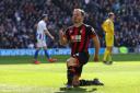 
Bournemouth's Ryan Fraser celebrates scoring his side's second goal of the game during the Premier League match at the AMEX Stadium, Brighton. PRESS ASSOCIATION Photo. Picture date: Saturday April 13, 2019. See PA story SOCCER Brighton. Photo cre