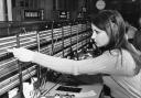 An archive image of a GPO telephone exchange operator