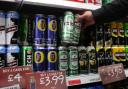 Supermarket alcohol aisle