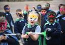 The mighty Litterless Superheroes from St Joseph's Primary. Pic: Kirsty Anderson/Glasgow Times