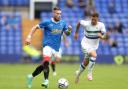 Ryan Kent of Rangers runs with the ball during the Pre-Season friendly match between Tranmere Rovers and Rangers at Prenton Park