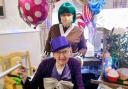 Meet Percy, 104, dressing up as Willy Wonka with care nurse as Oompa Loompa for Halloween