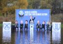COP26 protestors 'sink' boat with 'world leaders' at Glasgow canal