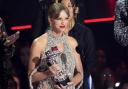 Taylor Swift at the MTV VMA Awards 2022. Credit: Charles Sykes/AP