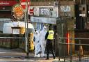 Images throughout this article show forensics at the scene of the crime after the shooting. (Image: Newsquest)