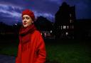 Singer-songwriter Cara Rose pictured outside St Luke's in Calton, Glasgow, by Colin Mearns