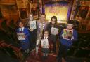 Glasgow school pupils meet panto star after winning poster competition