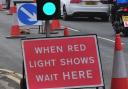 Temporary traffic lights in place on Glasgow road due to burst pipe