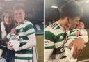 'Welcome to paradise': Celtic star poses pitch-side with new baby after win
