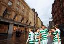 Celtic star hounded by fans as he enjoys casual stroll down Buchanan Street