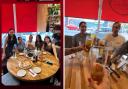 Alfredo Morelos' wife enjoys 'goodbye dinner' at Glasgow restaurant