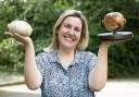 Laura Black with her haggis and award