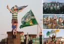 Press association images of Celtic fans at Parkhead
