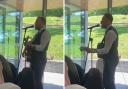 Departing Rangers player sings at wedding