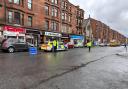 Fire on Shettleston Road. Pictures by Glasgow Times reporter.