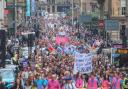 Thousands of people marched in Glasgow to celebrate LGBT Pride.