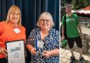 NHS volunteer awarded trophy for work in 