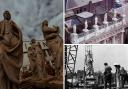 Iconic statues RETURN to rooftop of Glasgow theatre as they were 145 years ago