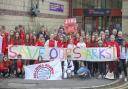 Members of the Bellshill Sharks have staged a protest to save the centre