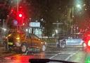 Cars smash into each other at busy Glasgow junction sparking blue light response