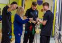 Rangers players lend a helping hand decorating the Royal Hospital For Children