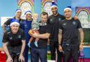 Rangers first team staff and players pay a visit children in hospital