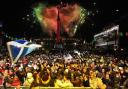 Celebrations in George Square brought in the New Year in style
