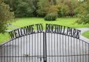 The gates of Ruchill Park