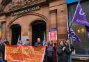 Protesters met in Glasgow