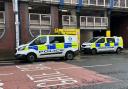 Cops block off part of busy car park in Glasgow city centre