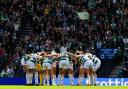 The Celtic huddle before the Scottish Cup semi against Rangers