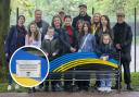 New bench unveiled in city park dedicated to those affected by Ukraine war