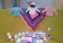 Items knitted by women at the Lilias Centre, Glasgow