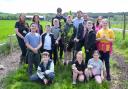 The pupils from St Brendan’s Primary School took a trip to the allotment project set up by the North Lanarkshire Council’s Restorative Justice Service